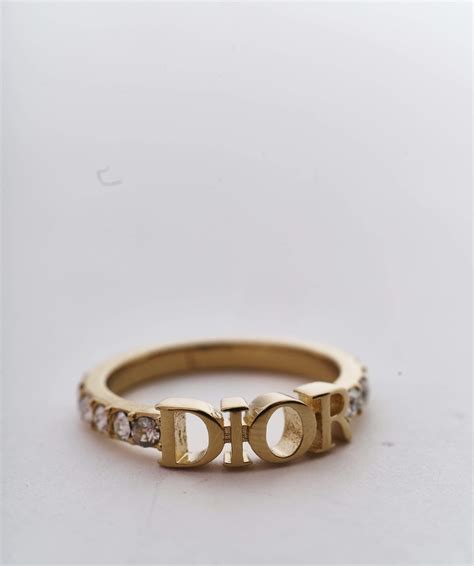 gold dior promise ring|christian Dior rings.